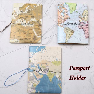 Capa De Passaporte Para Viagens/Mapa/Suporte/Clipe De Ar (1)