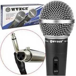 Microfone Profissional Com Cabo M-58 Sm58 Wvngr Mxt