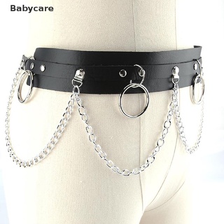 [Babycare] Couro Falso Corrente De Círculo De Metal Tassel Cinto De Cintura Punk Gótico Acessórios Quentes (1)