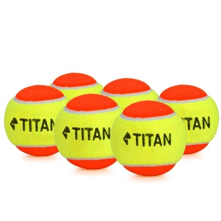 Bola de Beach Tênis Titan Laranja - Pack com 06 Bolas