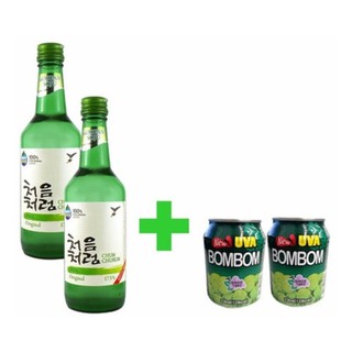 2 Soju Drink Coreano Combinado + 2bonbon Haitai