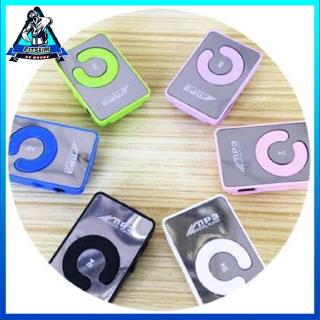 MP3 Player com Cartão de Memória SD/TF/USB Digital Portátil Esportivo Espelhado com Presilha