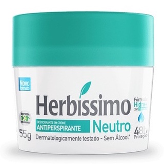 Creme Desodorante Antitranspirante Herbíssimo Neutro - 55g