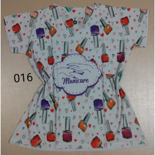 Camiseta Blusa feminina unissex Manicure esmaltes (ref016). T-Shirts