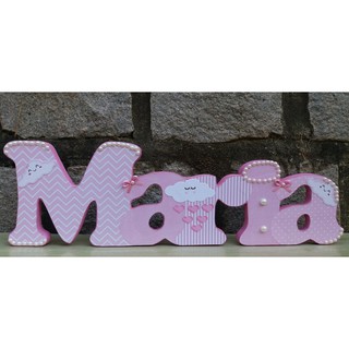 Maria- Nome decorado - nome personalizado - nome de bebê - Nome Maria - Chuva de amor - Chuva de bençãos