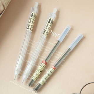 MUJI Style Mechanical Pencil 0.5mm Transparent Automatic Pencils