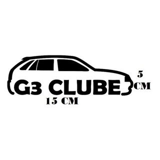 Adesivo Decalque Gol G3 Clube Volkswagen Com ótima qualidade