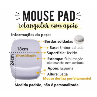 Mouse pad Retangular com Apoio - Hello Kitty (4)