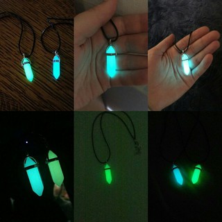 colar de quartzo hippie neon brilha no escuro cordão ajustável