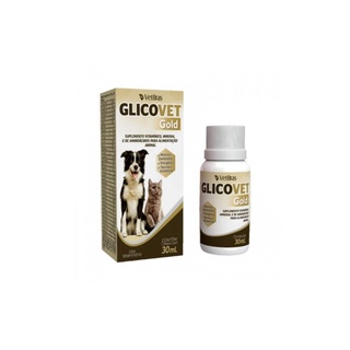 Suplemento Mineral, Vitamínico e de Aminoácidos - Glicovet Gold - 30ML