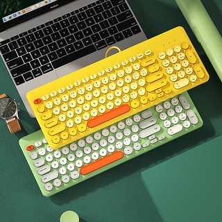 New wired keyboard mute notebook desktop computer office gaming keyboard business home USB keyboard (1)