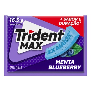 Goma de Mascar Menta Blueberry Trident Max 16,5g