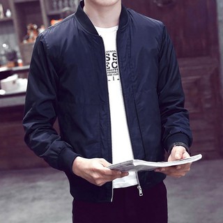 [LGQ] Men Winter Warm Jacket Overcoat Outwear Slim Long Sleeve Zipper Tops Blouse (8)