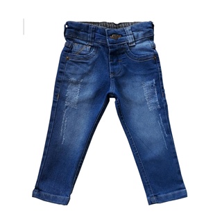 Calça Jeans Masculina Infantil Menino Regulagem Cós 1 a 8 anos (4)