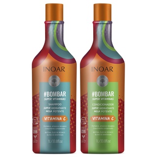 Kit Inoar Bombar Vitamina Super Hidratante Shampoo 1L + Condicionador 1L + brinde