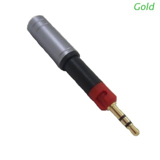 Conversor Adaptador Jack Para Fone De Ouvido Gold 3.5mm Para Audio-Technica Ath-M70X M40X M50X M60X Para Sennheiser- Hd518 Hd598 Hd599