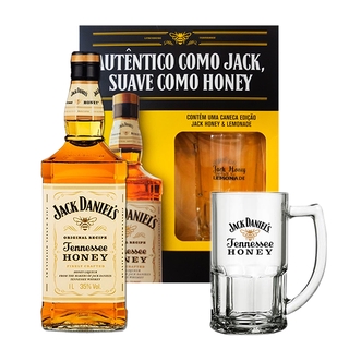 Kit Whisky Jack Daniels Honey (Mel) 1 litro + Caneca personalizada