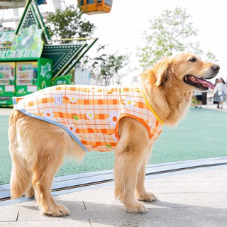 Cão grande verão estilo fino colete completo estampado Labrador Golden Retriever Shiba Inu roupas de verão estilo verão