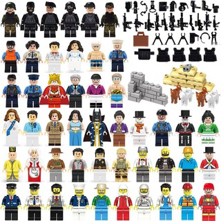 1, 8, 30 e 50 Peças Aleatórias Mini Figuras Blocos de Contrução LEGO - Desenhos Animados (7)