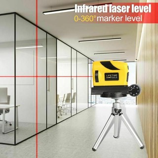 Nível 3d Self Laser Horizontal Régua De Nivelamento Ponto / Linha / Cruz Horizontal Vertical 360 ° Nível A Laser Infravermelho