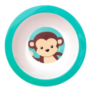 Pratinho Bowl Infantil Estampado 350ml Animal Fun Macaco - Buba