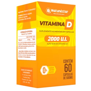 Vitamina D 2.000UI - 60 cápsulas Natunéctar