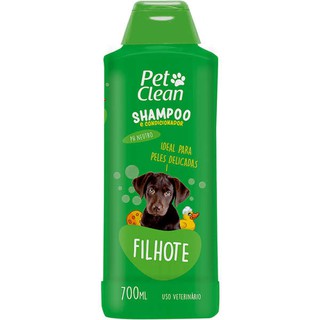 Shampoo e Condicionador para Cães Filhotes Pet Clean 700ml