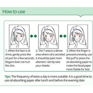 100pçs Papéis Para Controle De Oleosidade Facial / Lençóis / Absorção De Rosto (6)