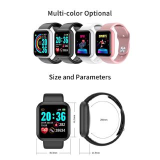 Y68 D20 Smart Watch Bluetooth À Prova D 'Água Monitor Fitness Smartwatch (9)