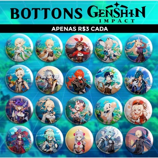 Bottons Genshin Impact - Personagens Mondstad