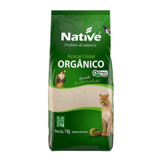 Açucar Cristal Native Organico 1Kg - Three Foods Distribuidora