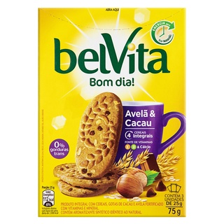 Biscoito Integral Avela e Cacau Belvita 75g