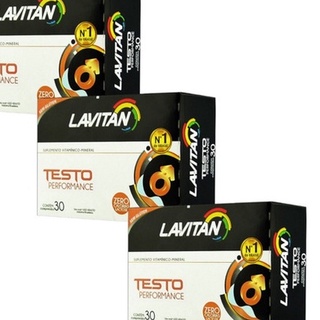 Kit 3 Lavitan Testo Performance PolivitamÍnico 30 Comprimido