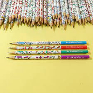 kit 10 Lápis com Borracha Decorado Varios Modelos Material Escolar Escola Lapis Escrever