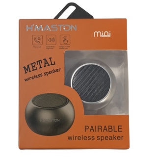 Caixa De Som Portatil Tws Metal Mini Speaker Bluetooth Amplificada 3w H'Maston