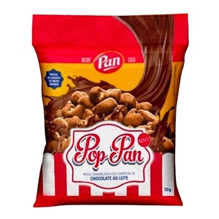 Pipoca Pop Pan Coberta com Chocolate 50g - Pan