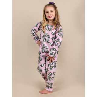 Pijama soft infantil SEVEN MARKET forrado de lã pelinho manga comprida