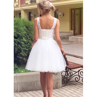Vestido Noiva Curto Debutante 15 Anos Com Peito De Renda (3)