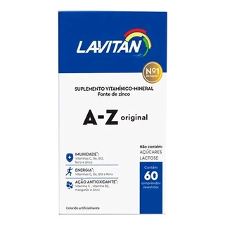 Lavitan A-Z Original com 60 Comprimidos Vitaminas Polivitaminco CIMED