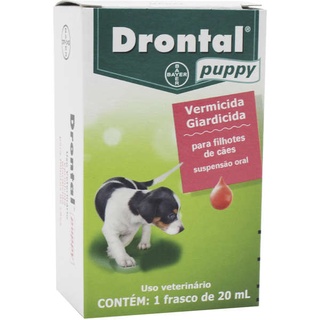 Drontal Puppy Suspensão 20ml Vermifugo Filhotes Cães