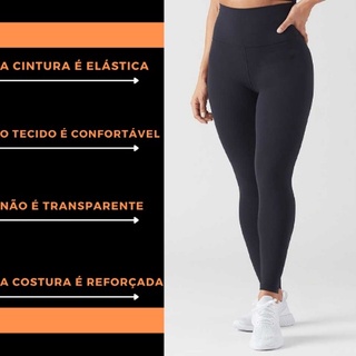 Calça Legging Feminina cintura alta ,cintura elástica,de academia/fitness/casual, preta e mescla