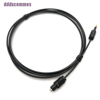 Dddxcemms// 1.96Ft Toslink Macho Para Mini Plugue 3.5mm Cabo De Áudio SPDIF Óptico Digital (9)