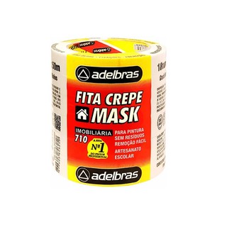Kit 6 Fita Crepe Adelbras/Mask 18X50M 710 Com NF Alta Qualidade