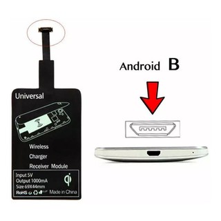 Adaptador Receptor Carregamento Sem Fio Qi - Para Android B