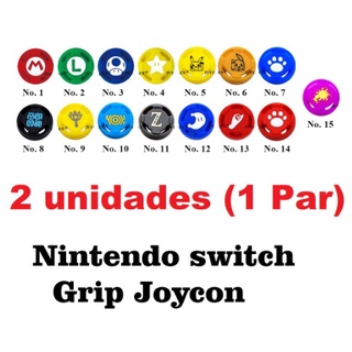Nintendo Switch Grip Caps Para Controles Joycon Temas Diversos 2 unidades