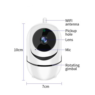 Camera Ip Wifi Giratória 1080p Estilo Babá Eletrônica Com Visão Noturna e Alerta De Movimento (1)