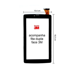Tela Touch Vidro Tablet How Max Ht 705g 3g 7 Polegadas
