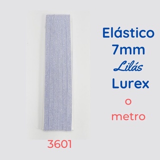 Elástico Lurex chato 7mm o metro Lilás 3601 001 - 322A17