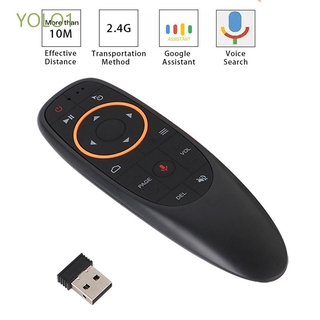 Yolo1 2.4g G10 / G10S Caixa De rPara Voz Controle Remoto Air Mouse