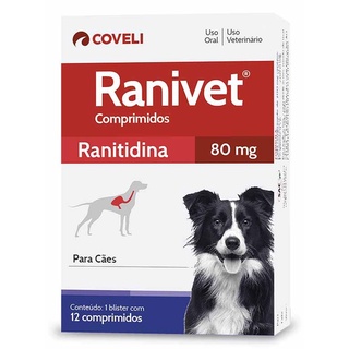 Ranivet (ranitidina) 80mg Coveli 12 Comprimidos